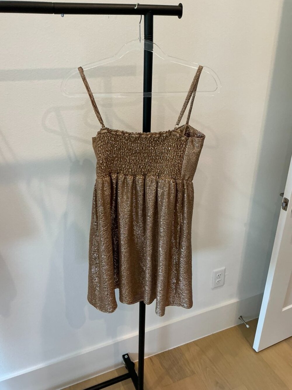 Show Me Your MuMu Gold Sequin Mini Dress with Bow - Picture 3 of 7